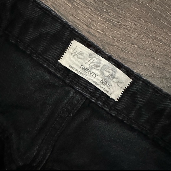 Free People Dakota Straight Leg Jean in Black Sz 29 - Picture 6 of 9